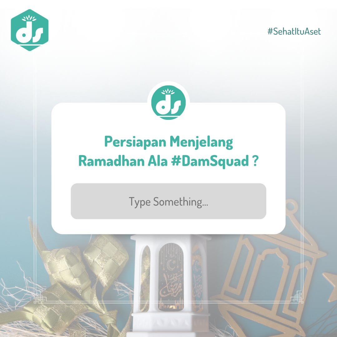 damisariwana's tweet photo. Waaahhh, bentar lagi udah menjelang bulan ramadhan.
Kira-kira Persiapan #DamSquad menjelang bulan ramadhan tuh apa aja nih ?
Yuk Sharing ke Mindam π
#DamiSariwana #ProdukHalal #ProdukKesehatan #SolusiSehat #SehatAlami #SehatituAset #TipsKesehatan #Ramadhan https://t.co/HLp5Sc3ZqG