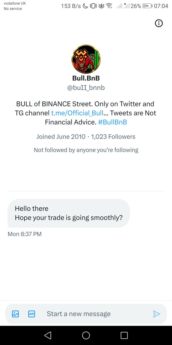 LUNA68918271's tweet photo. @VinnieTnova @bull_bnb Lol you have a stalker just thought i would bring the account to your attention incase it tries to pull off some scam or something pretending to be you. https://t.co/NUeAy1IgrS