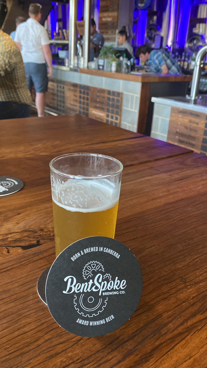 The best reason to be back in Canberra. <a href="/BentSpokeBeer/">BentSpoke Brewery</a>