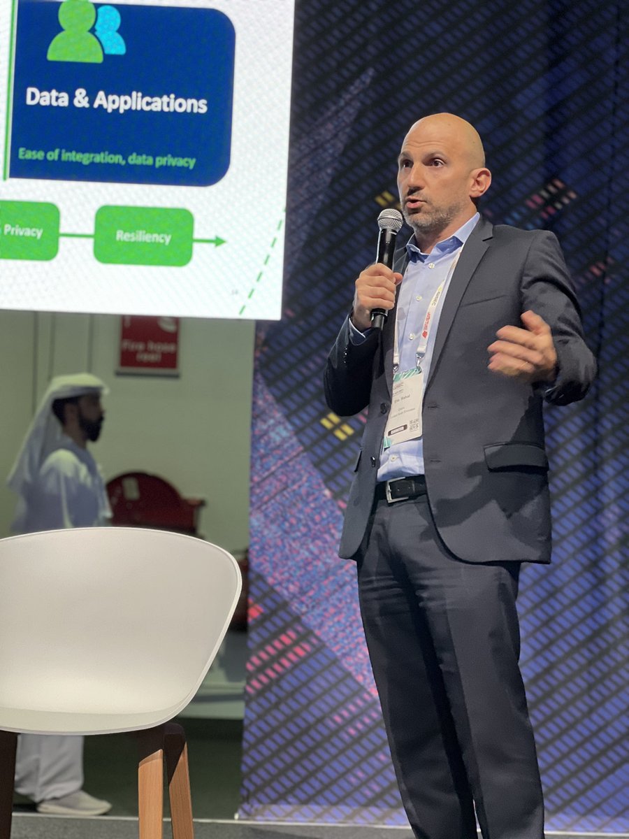 ciscomiddleeast's tweet photo. #HappeningNow on the XLabs stage in #GISECGlobal! 
Join our cybersecurity experts Elie Rahal &amp; Nizar Wafa on a interactive discussion on User experience versus security – making security easy! 
#CiscoUAE #CiscoSecure https://t.co/b1FkkPMwg5