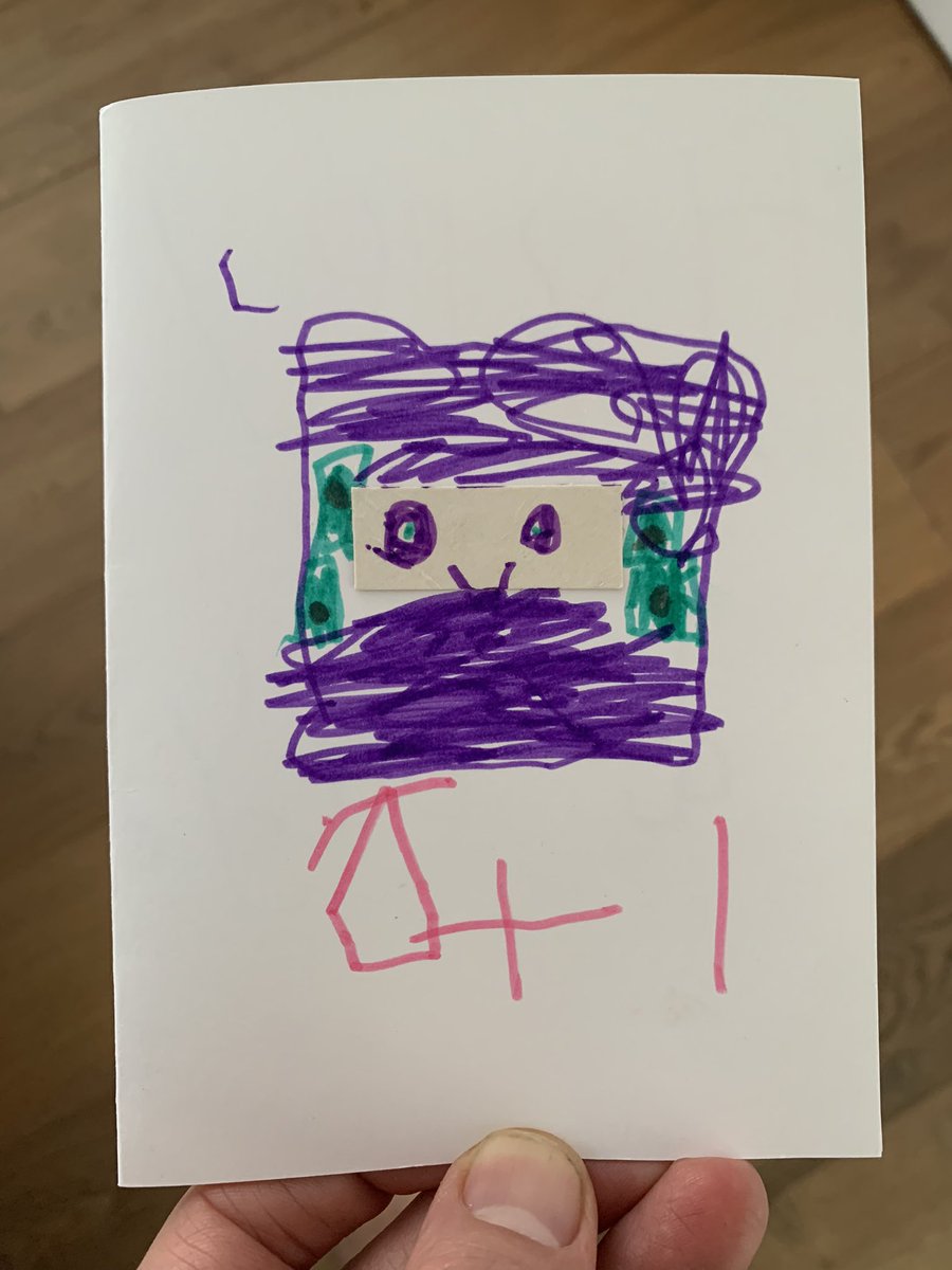 rossatkin's tweet photo. Also a very strong drawing of a #Smartibot on my card from the five year old (who is usually less enthusiastic about drawing than his sister). https://t.co/9hnEYDkzLi