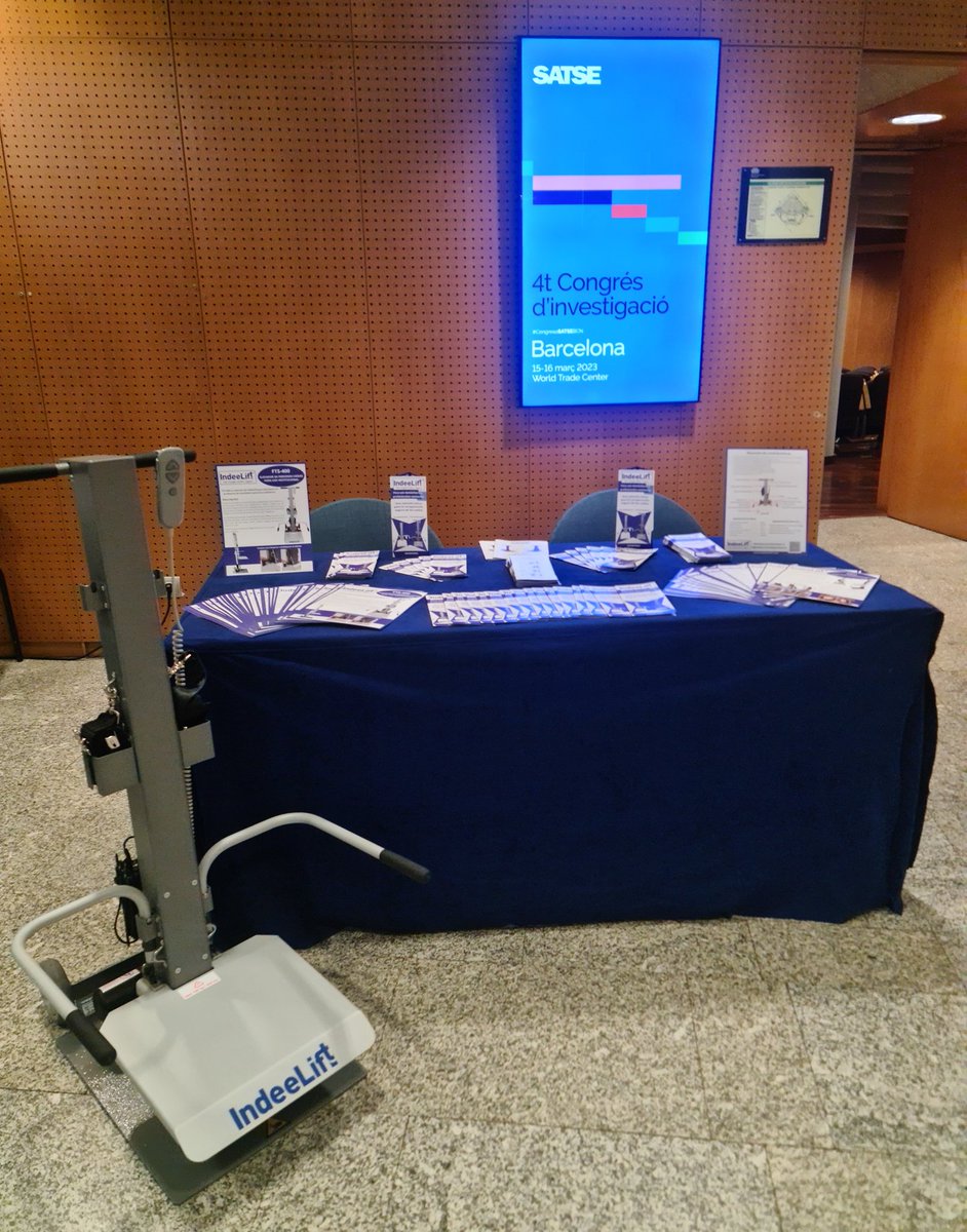 SterCostabella's tweet photo. Avui ens veiem al 4t Congrés d'investigació de @SATSECatalunya al World Trade Center de #Barcelona #CongresosSATSEBCN
Podreu veure i provar el primer dispositiu per la recuperació d'una #caiguda @IndeeLiftInc https://t.co/zLIpcpQhFO