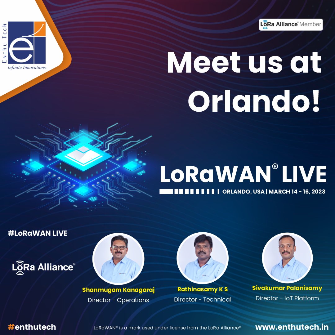 We are up and running with the #LoRaWANLive event at #Orlando. @LoRaAlliance 

#enthutech #lora #lorawan #loraalliance  #opportunity #team #experience #expo #lorawanlive #orlando #usa #iot #event #iotsolutions #iotdevices #iotplatform #iotcommunity
