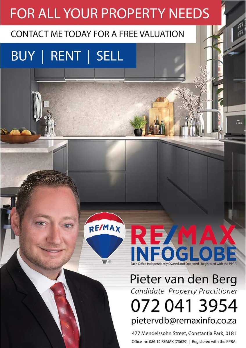 #remax #remaxinfoglobe #remaxagent #pretoria #sellyourhome  #buyyourhome #pietervandenberg