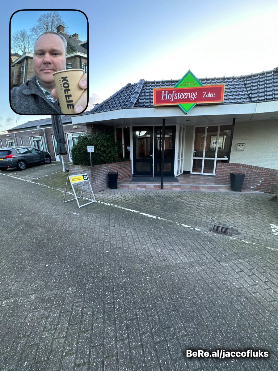 Vandaag zit ik de hele dag in het cafe….. op het #stembureau. Tot straks? #stemmen