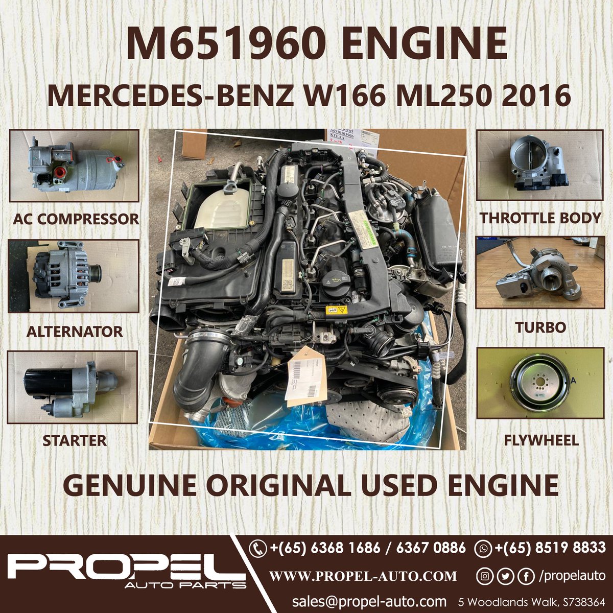 propelauto's tweet photo. Mercedes M651960 Diesel engine available in #ReadyStock
Shop now at #PropelAutoParts
#M651 #M651960 #DieselEngine #Stockist #Mercedes #NewEngine #MercedesEngine #MercedesParts #Autoparts #Carparts #W166 #Singapore #Business #marketplace #Online #forsale #Shopping #Buy #Now https://t.co/NOamjRUtoh