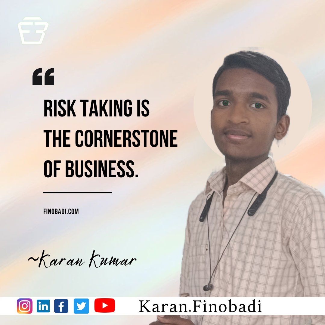 Karan_finobadi's tweet photo. Risk taking is the cornerstone of business. It's what separates the successful from the unsuccessful. Without taking risks, businesses would never grow or innovate. So if you're not taking risks, you're not doing your job.
#finobadi #recycle #recycleman #Risk #business https://t.co/8MLUg0EqsF