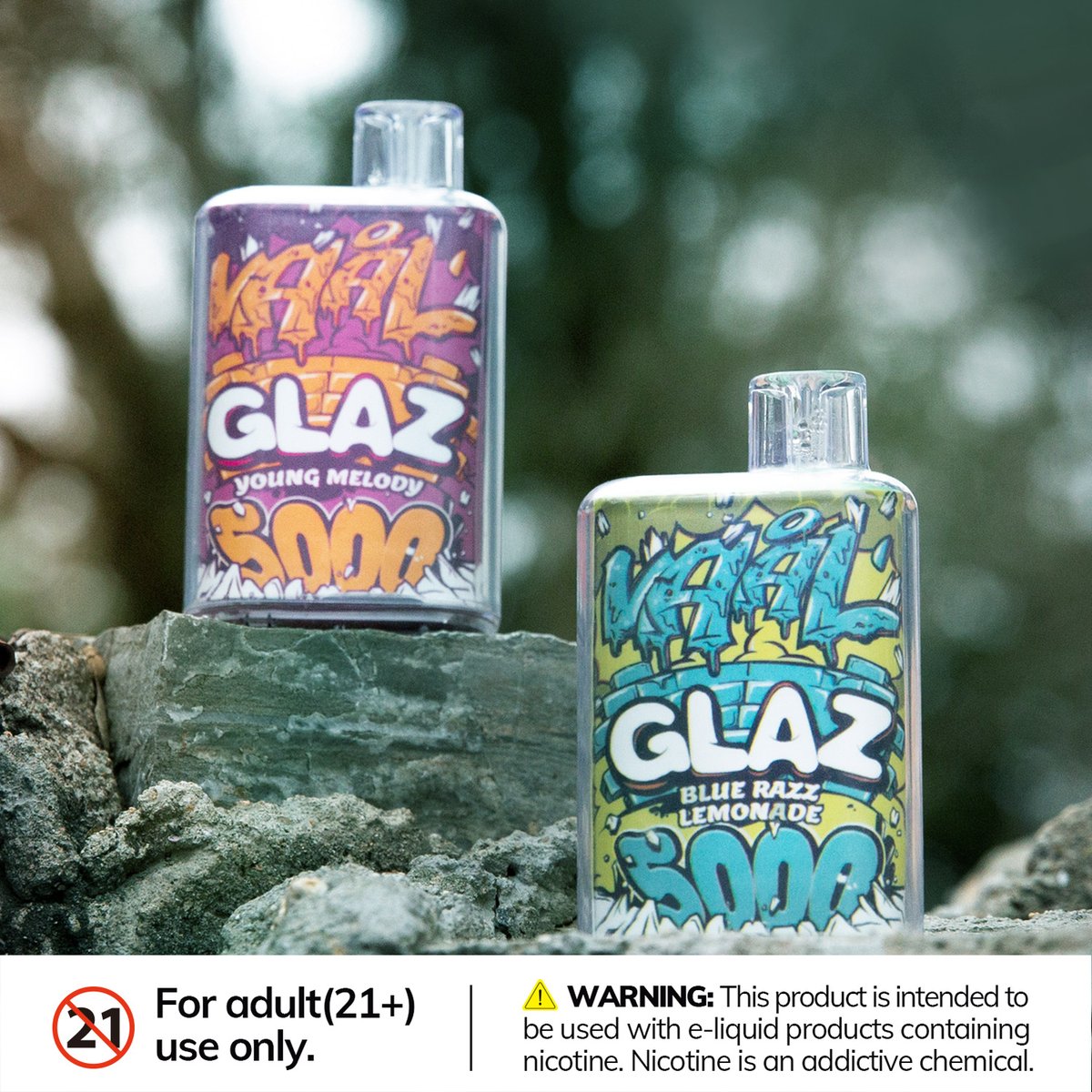VaalVapor's tweet photo. Who can say "no" to the GLAZ5000? 😎😎

WARNING: This device contains nicotine, nicotine is an addictive chemical.

#rechargeablepod #vaping #vaal #disposablevape #disposable #vapeon #glaz5000 https://t.co/8eQ1mueywY