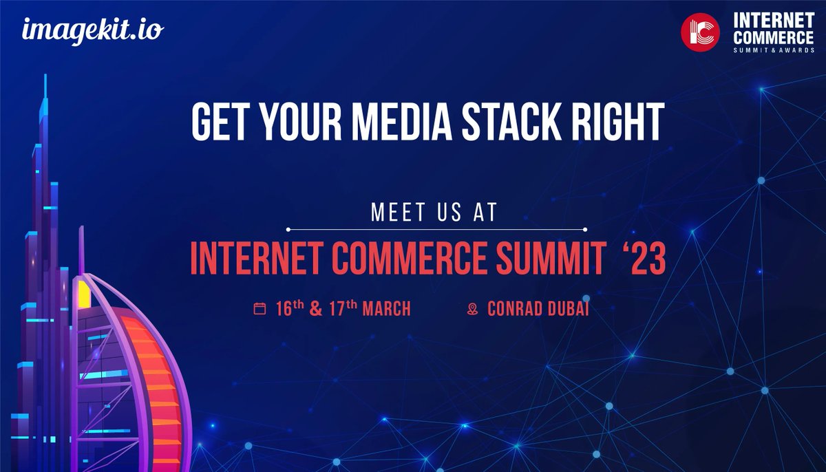 someshkhatkar's tweet image. @imagekitio will be at the ICS Dubai 2023 event this week. 

If you&apos;re attending, come meet us at the ImageKit booth MRF-03.

#internetcommercesummit #imagekit #digitalassetmanagement #ecommercebusiness