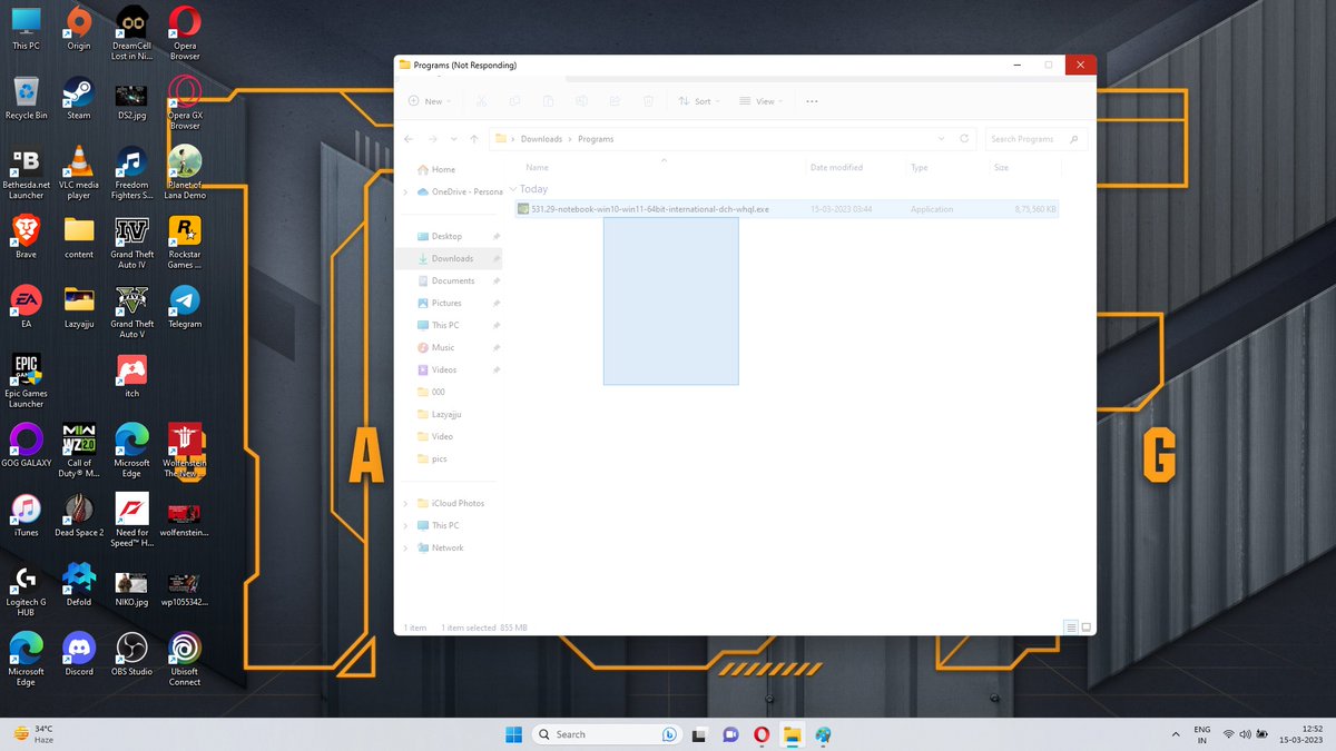 lazyajju's tweet image. @Windows @nvidia 
Yesterday I updated WIN 11 with latest update.
But I am facing a specific issue on this folder.
The folder in which the GPU drivers are located is not working, it is stopping suddenly.
Please fix this issue asap.
#NotResponding #FixTheIssue #GPUDrivers #Lazyajju