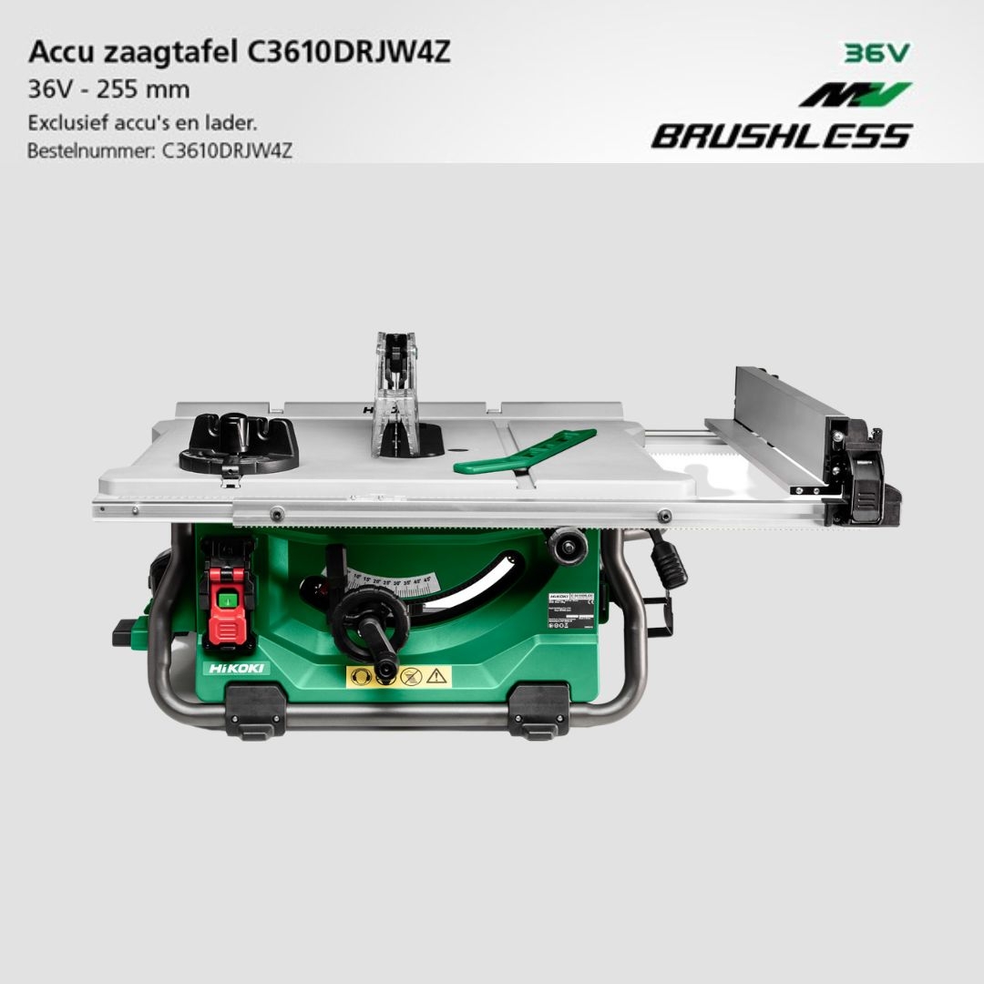 BeerIndustrie's tweet photo. Bent u op zoek naar een accu zaagtafel met uitschuifbare tafelverbreding? Zoek niet verder; de HiKOKI koolborstelloze accu zaagtafel C3610DRJ met een maximale zaaghoogte van 79 mm heeft een groot bereik en is perfect voor elk project. #hikokipowertoolsnl https://t.co/4JGo1m7uPJ https://t.co/ALwbdZsAxa