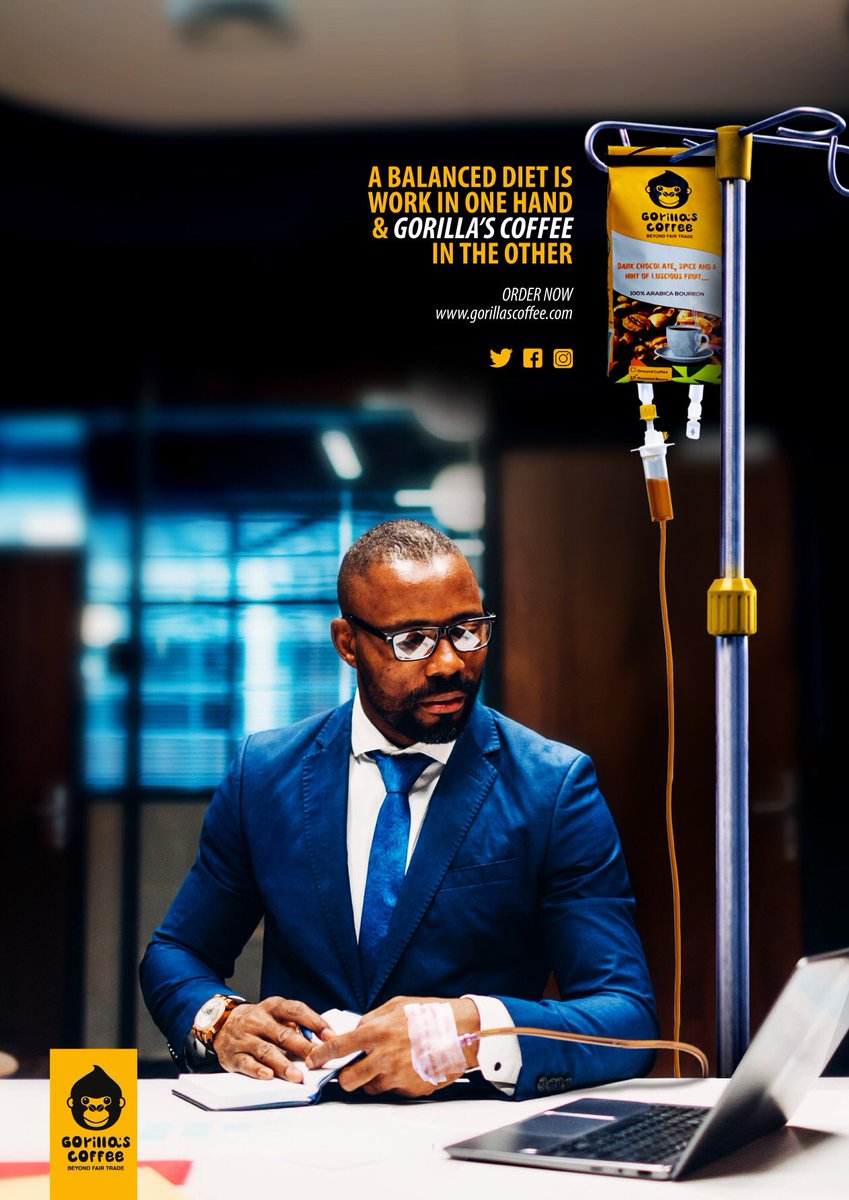 brainwoks's tweet photo. A dose of @coffee_rwanda every morning keeps the doctors away. 
#GorillasCoffee #PerfectBalance #GreenRwanda https://t.co/daDT7owHfx