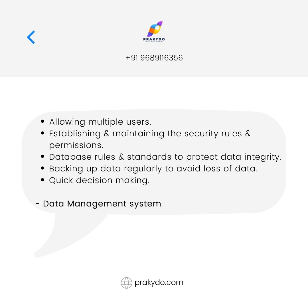 PrakyDo's tweet photo. Manage your all data by having a data management system.

#prakydo #data #management #datamanagmentsystem #datamanagment #backingup #security #permissions #database #dataintergrity #protect #dataprotect #lossofdata #decisisonmaking https://t.co/2dqrlVFw5i