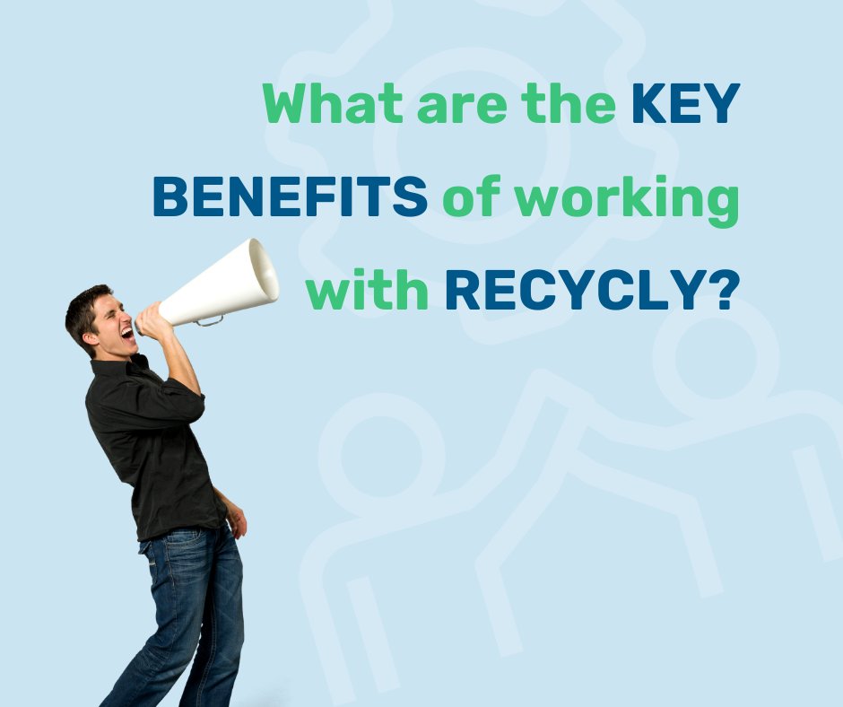 Benefits of working with Recycly:

- Enhance customers’ experience with an online portal
- Create and optimise multiple revenue streams with support for wholesale and retail via integrated eCommerce
- Be more responsive to stakeholders

To learn more head to our website!