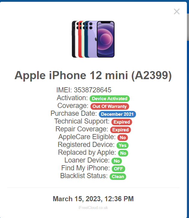 WcLUnlock's tweet photo. iCloud Clean Good succes ✅
Succes rate 95% working good ✅
10 Devices 9 Unlock  ✅
1-8 days, no time to advertise Twitter 💹

Welcome my best customer and resellers✊ https://t.co/xgpvFhtxrY