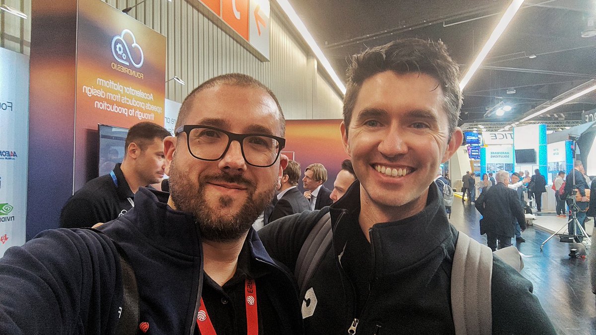 It was really nice to meet you in person, @Chris_Gammell! #embeddedworld2023