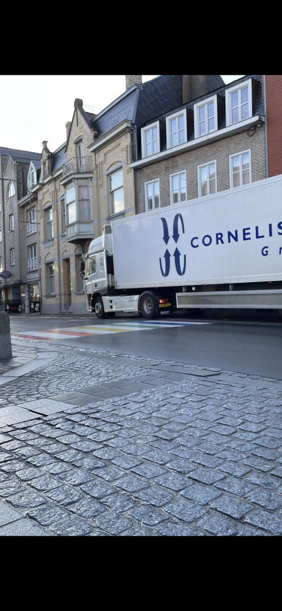 Iedere woensdagochtend op een moment dat tientallen kinderen de drukke weg moeten oversteken, staat hier een vrachtwagen voor <a href="/KruidvatBelgie/">Kruidvat België</a> te lossen op het zebrapad. Kan hier aub iets aan gebeuren <a href="/GemZwevegem/">Gemeente Zwevegem</a> of moet er eerst een ongeval gebeuren?