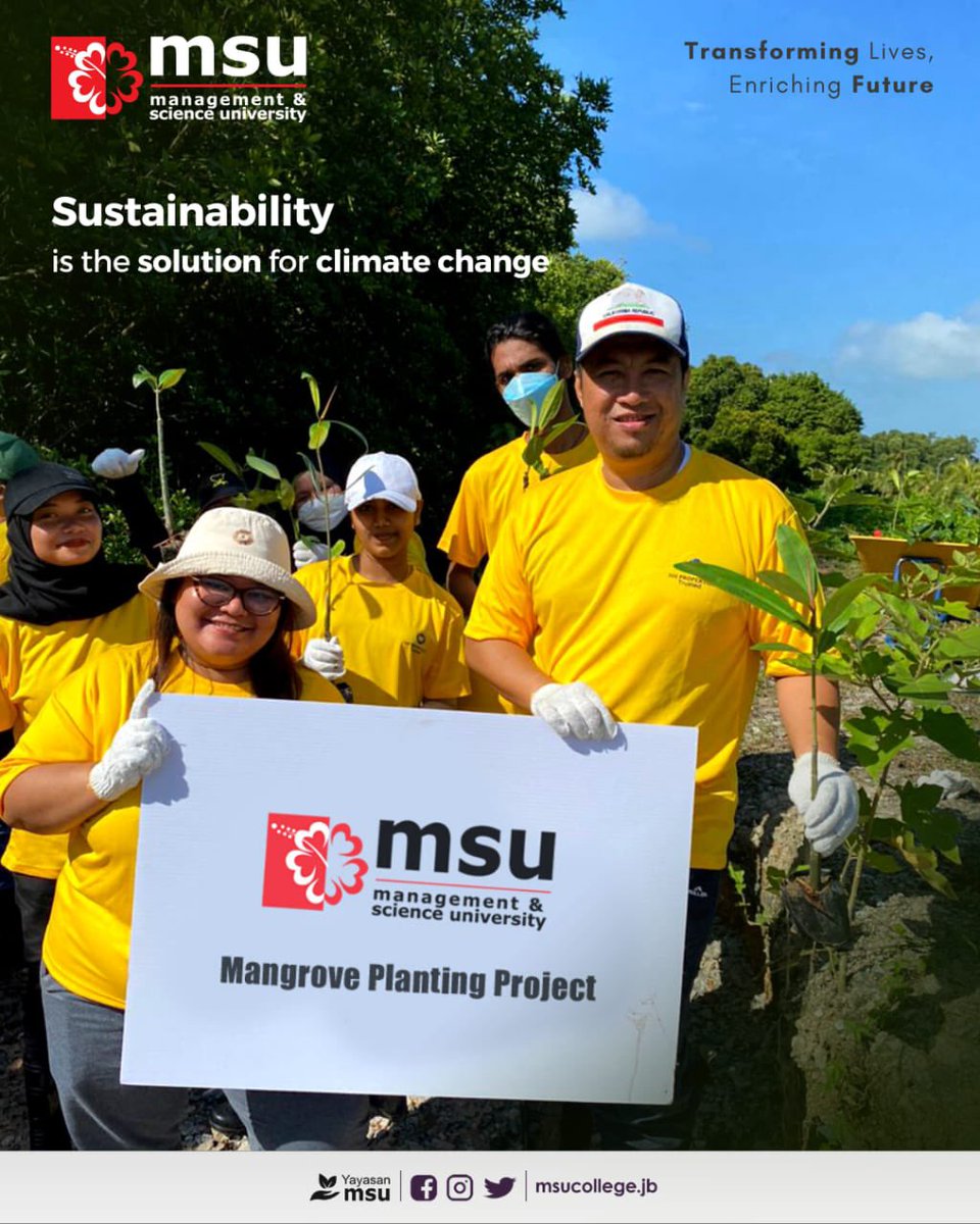 What's your contribution on the environment in your effort for a better future? Have you planted a tree recently? #MSUsdg 

🌺❤
#MSUrians 
#MSUcollege 
#MSUmalaysia