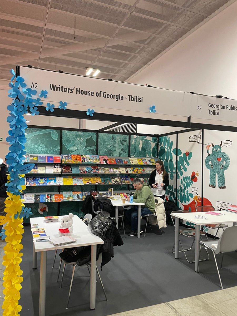 GPBAOFFICIAL's tweet photo. Georgian National Stand at Bologna Children's Book Fair 2023 https://t.co/zEedN1NcOv
