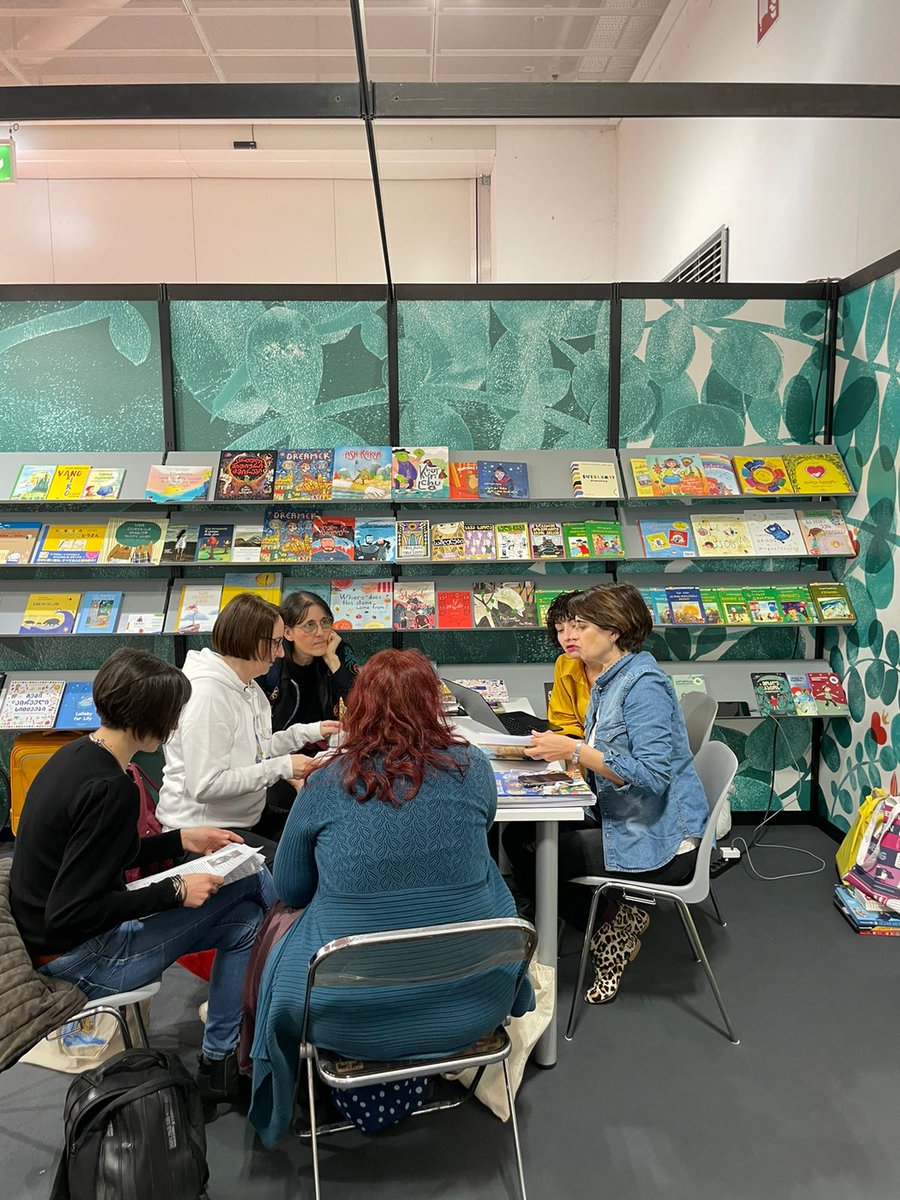 GPBAOFFICIAL's tweet photo. Georgian National Stand at Bologna Children's Book Fair 2023 https://t.co/zEedN1NcOv