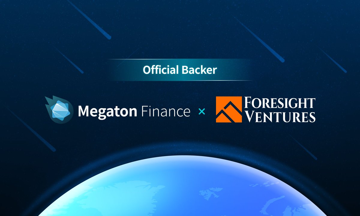Megaton_Fi's tweet photo. 📢Megaton Finance News

We introduce you to Megaton Finance's official Backer, Foresight Ventures.🎉

With Megaton Finance's Backer Foresight Ventures, we will strive to become a project representing the TON ecosystem.🚀 https://t.co/SB4bTD6j0J