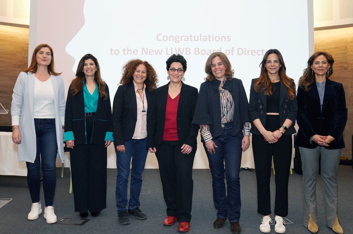 sawi_int's tweet photo. Congratulations to Dr. @FidaAfiouni &amp; the newly elected members of the Board of Directors of @LLWB_lb - #SAWIproject country partner in Lebanon. This amazing line-up of #womenleaders &amp; trailblazers in their fields is paving the way for a brighter, more #inclusive future.🎉 https://t.co/Dtgw29IymP