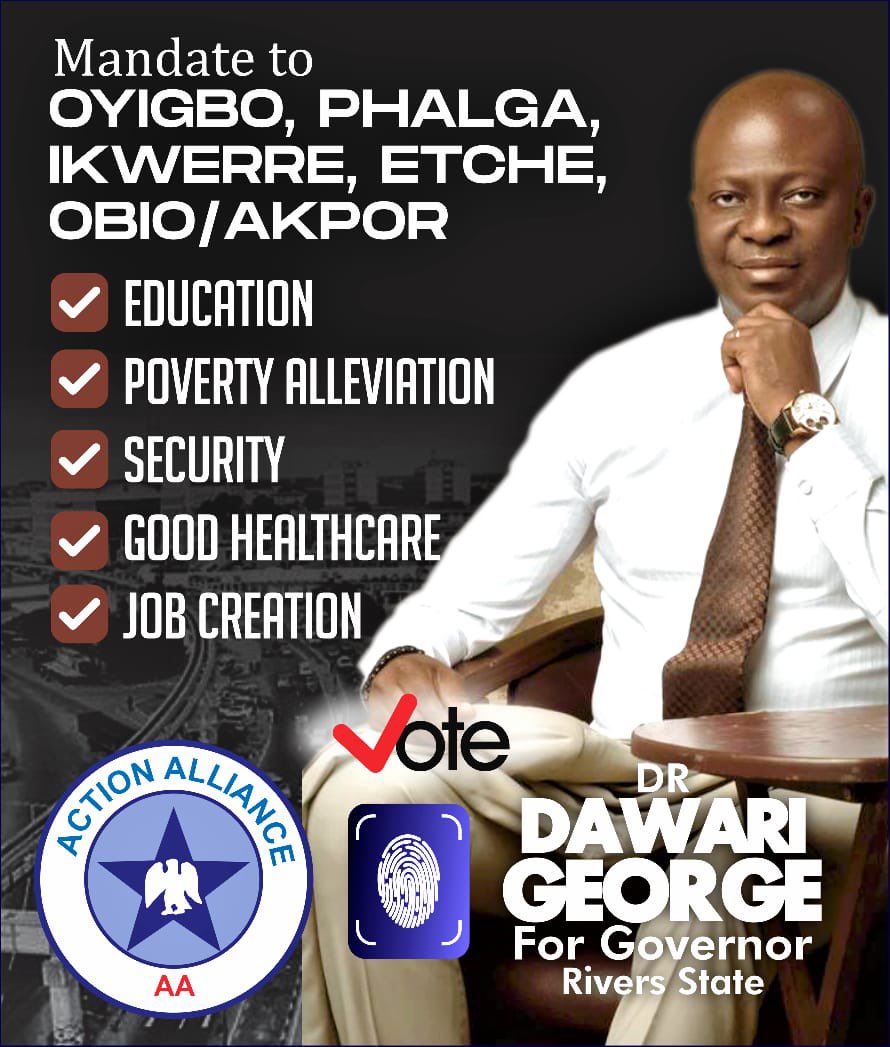 DawariGeorge's tweet photo. Visit my profile for my mandate to your own LGA.

#actionalliance #riversstate2023 #dawarigeorge #nigeriaelection2023 #ItsMorningAgain #dig2023  #bluestar #dig2023 #riversstate https://t.co/iNCCwblJf8