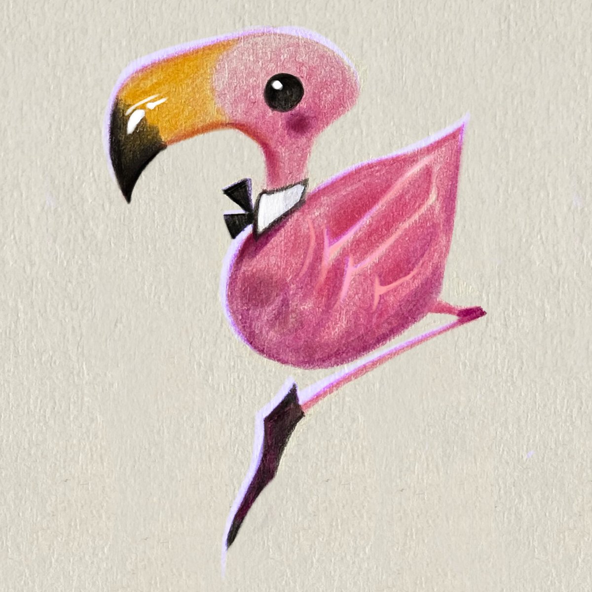 rutbisbe's tweet image. 🦩 Un flamenc ben elegant 🦩 #flamenc #llapis #polychromos