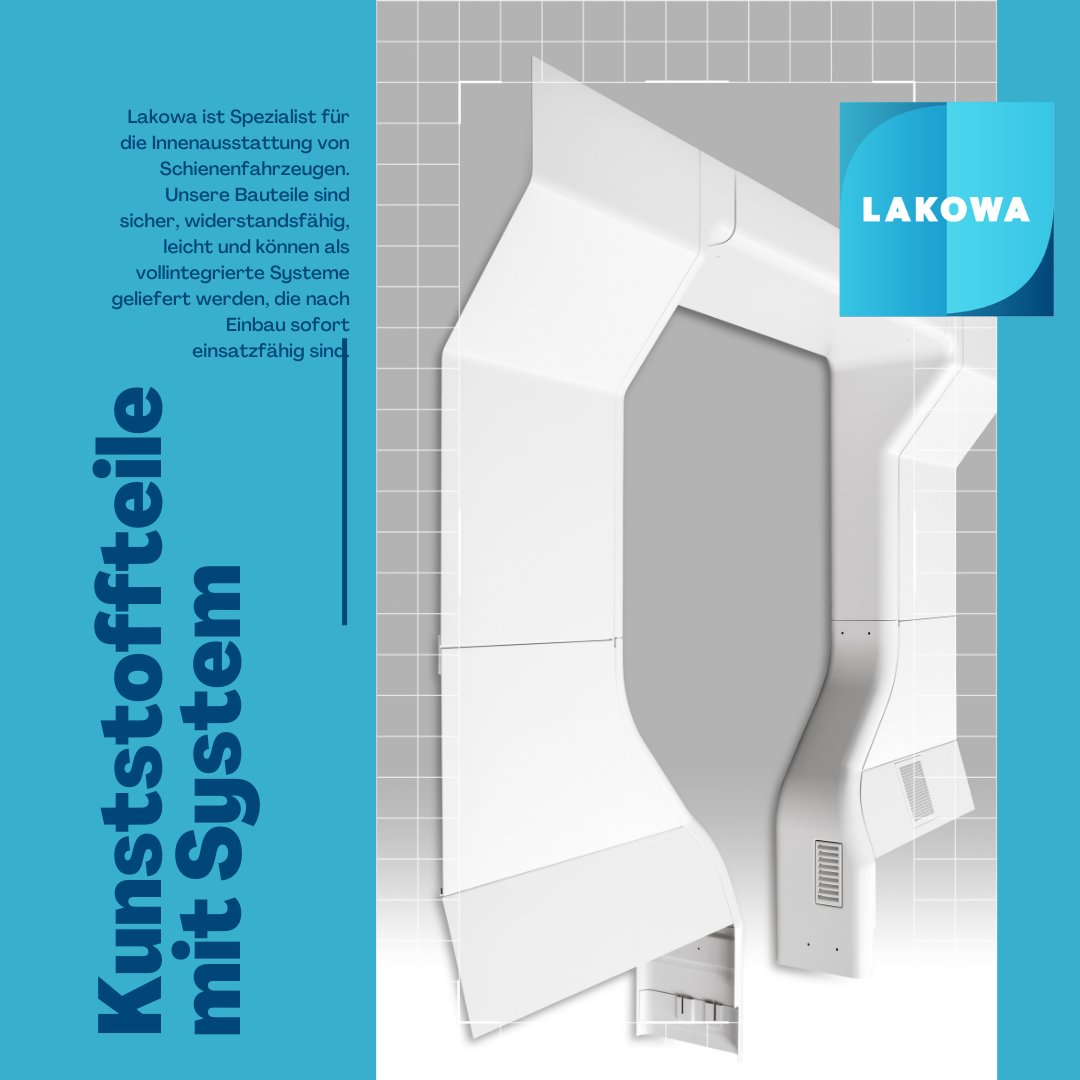#teamlakowa

Innenverkleidungen für Schienenfahrzeuge

Lakowa ist Spezialist für die Innenausstattung von Schienenfahrzeugen.  

#fullservice #mobilität
