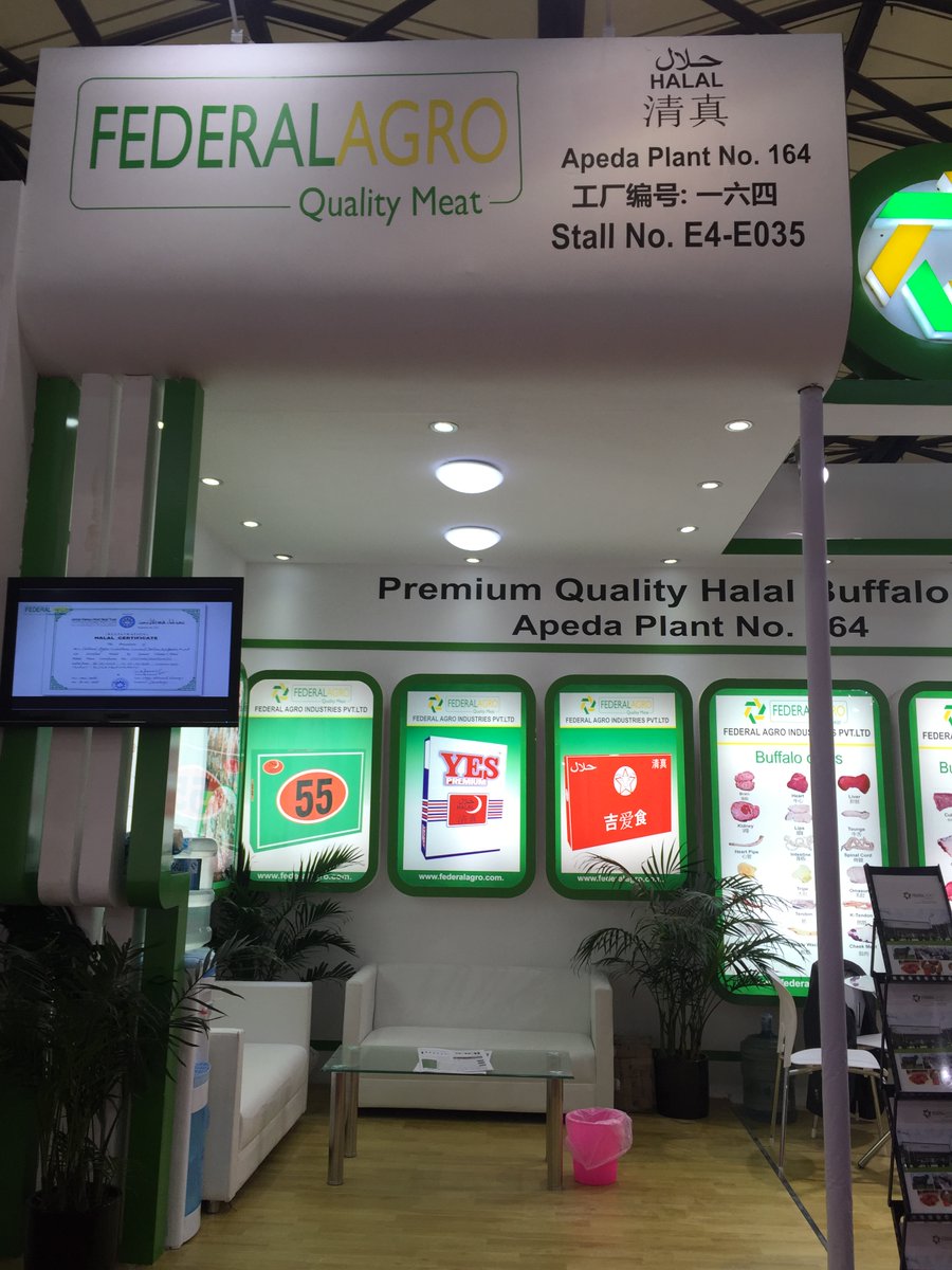 Segi_exhibition's tweet photo. The SIAL SHANGHAI 2023 in May is coming. Check below we SEGI's work in the past SIAL CHINA for Federal Agro from India. Custom design wooden stands in roll painting finish, with lots of light boxes posters are very popular in India exhibitors stands. And the effect is very good. https://t.co/BbafmLW6aV