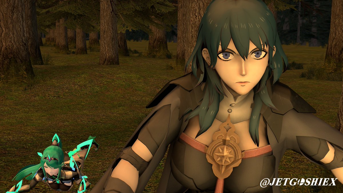JetgoshiEX's tweet photo. Pneuma get up and Byleth chase the spider creature.
Part 3
#XenobladeChronicles2 #γΌγγγ¬γ€γ2 #γγγ¦γ #Pneuma #Byleth #Fireemblem #Threehouse #SFM #SourceFilmmaker https://t.co/6P98YTluad