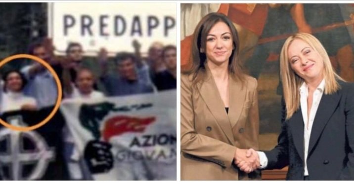 PopuliNon's tweet photo. Augusta Montaruli pupilla della Meloni che l'ha voluta Sottosegretaria per meriti dopo le gite a Predappio, condannata dalla Cassazione perché rubava sui rimborsi alla Regione Piemonte. Un mese fa si è dimessa. Oggi 14 marzo è stata nominata alla Commissione Rai da FdI. https://t.co/HP6W3hnOhX
