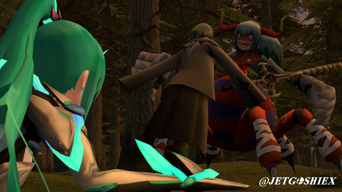 JetgoshiEX's tweet photo. Pneuma get up and Byleth chase the spider creature.
Part 3
#XenobladeChronicles2 #γΌγγγ¬γ€γ2 #γγγ¦γ #Pneuma #Byleth #Fireemblem #Threehouse #SFM #SourceFilmmaker https://t.co/6P98YTluad