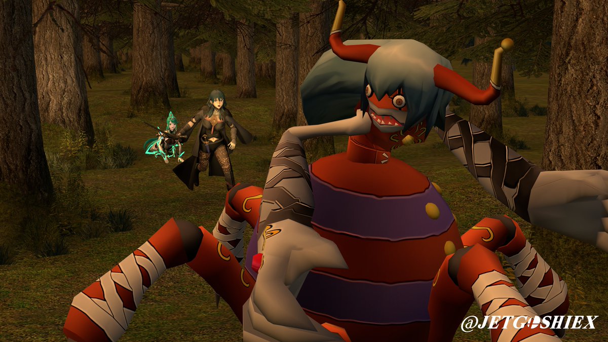 JetgoshiEX's tweet photo. Pneuma get up and Byleth chase the spider creature.
Part 3
#XenobladeChronicles2 #γΌγγγ¬γ€γ2 #γγγ¦γ #Pneuma #Byleth #Fireemblem #Threehouse #SFM #SourceFilmmaker https://t.co/6P98YTluad