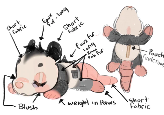 More updates to the plushie design. ✨ 