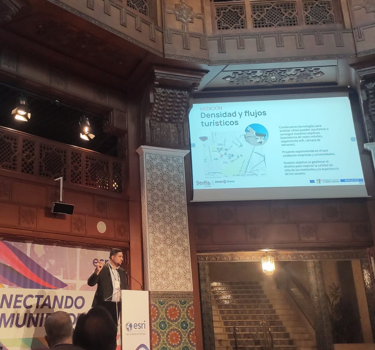 Innovasur's tweet photo. 📆 📌 Jornada de @Esri_Spain “Conectando comunidades en #Andalucía".
🌆 En #Innovasur nos sentimos orgullosos de ser un referente de integración para #turismo gracias a soluciones como #In4City.
#smartcity #AndalucíaDigital https://t.co/UhAlw7U9yu