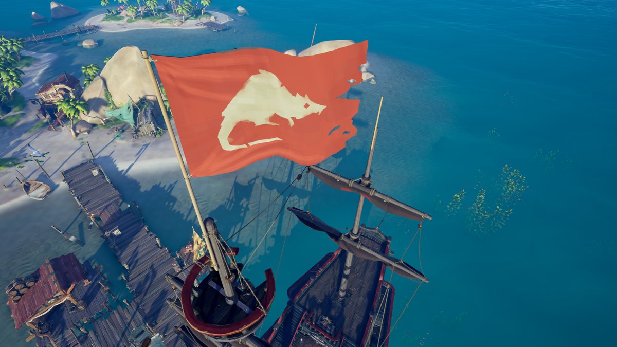 SeaOfThieves's tweet photo. Only one more day of needing to scurry up to the crow's nest to change the flag... https://t.co/frJJXxWgH2