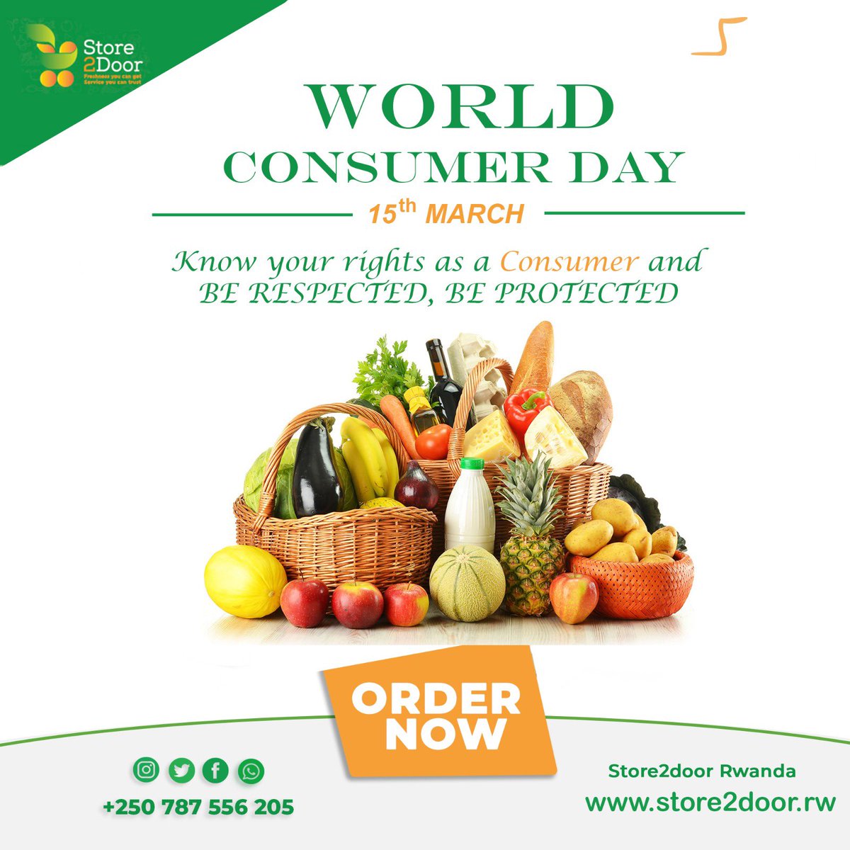 Store2doorRw's tweet photo. Everyone has the right to choose😍
#consumerrigthsday

#groceries #ecommerce #onlineshopping #goodservice #freedelivery #healthyskin #customer #wednesday #happyconsumerrightsday #rwot #kigali #rwanda🇷🇼 #store2door_rw https://t.co/sXpSDv4Zw5
