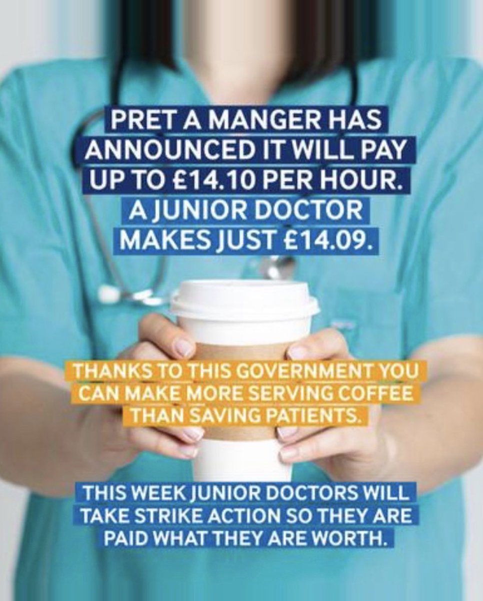 It’s day 3 of the #JuniorDoctorsStrike I wholeheartedly support them. They do above and beyond what they are paid for!!! #Solidarity #ToryCostOfGreedCrisis