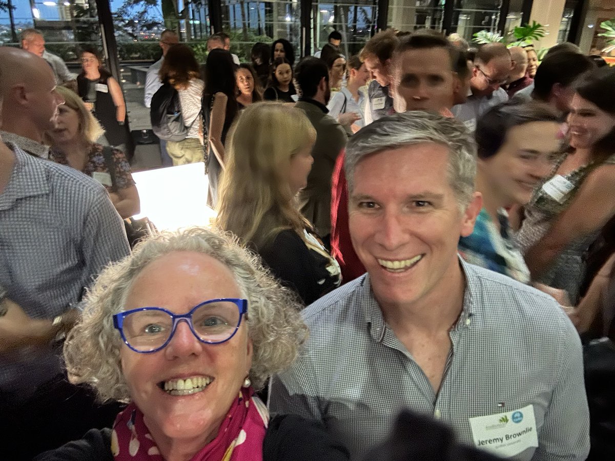 alison_mrice's tweet photo. All the shakers &amp; movers at @CSIRO @AusBiotech #BioCheers - great to meet @JeremyBrownlie IRL https://t.co/XBsbY4UqxI