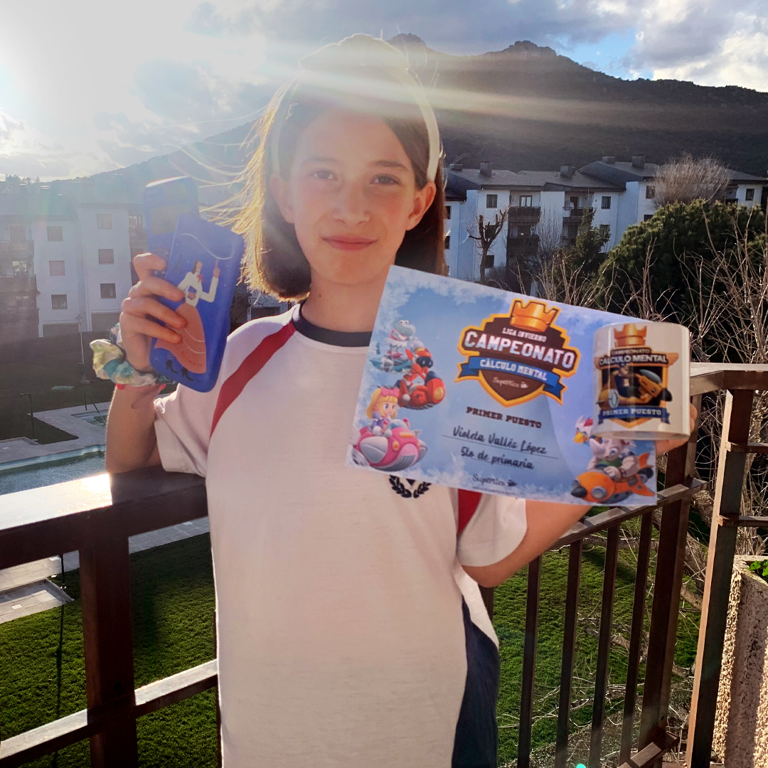 supertics's tweet photo. Ya nos están llegando las fotos de los ganadores de la #LigadeInvierno del #CampeonatodeCálculoMental con sus premios. ¡Muchas gracias Violeta, Biel y Daniel! ¿Queréis convertiros en los próximos ganadores de #LigadePrimavera? Inscribiros gratuitamente en https://t.co/YlLC6Vsx5E https://t.co/d3Kf1XN7rH
