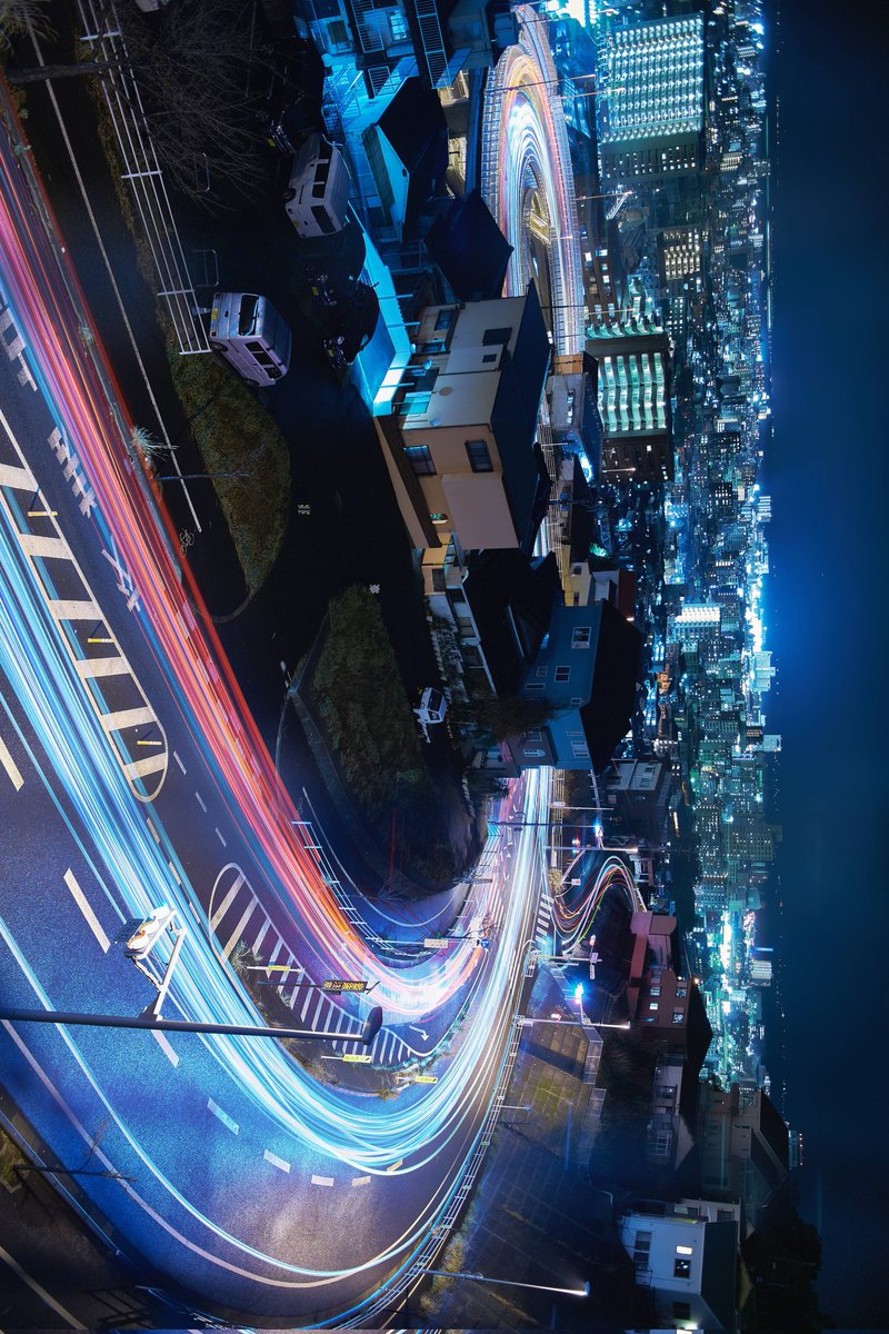 夜のＳ字カーブ
※スマホを左に傾けて見て下さい！