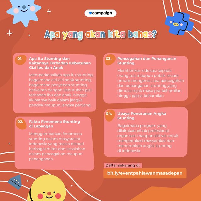 campaign_id's tweet image. Cek poster untuk informasi lebih lanjut, dan daftarkan diri kamu di:

Bit.ly/eventpahlawanm…

Champ tunggu ya! 💙

#Webinar #Stunting #EventGratis #AcaraGratis