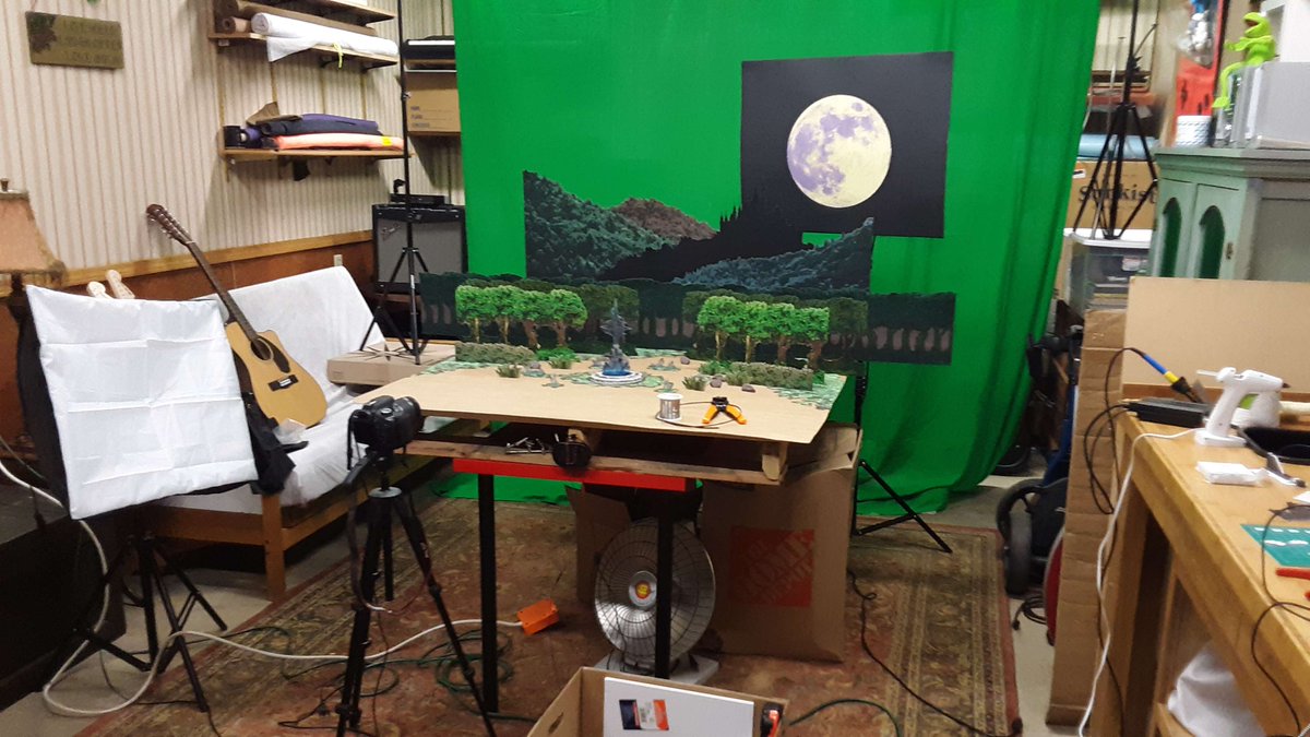 LCascades's tweet photo. 3D printing, papercraft, diorama.... @SpiderFloat has been going ALL OUT on the upcoming Lost Cascades album artwork. This kind of studio work is bringing everything to life in a totally new way. Get ready for Castle of The Eternal Star ✨ https://t.co/fgwRCNJT89