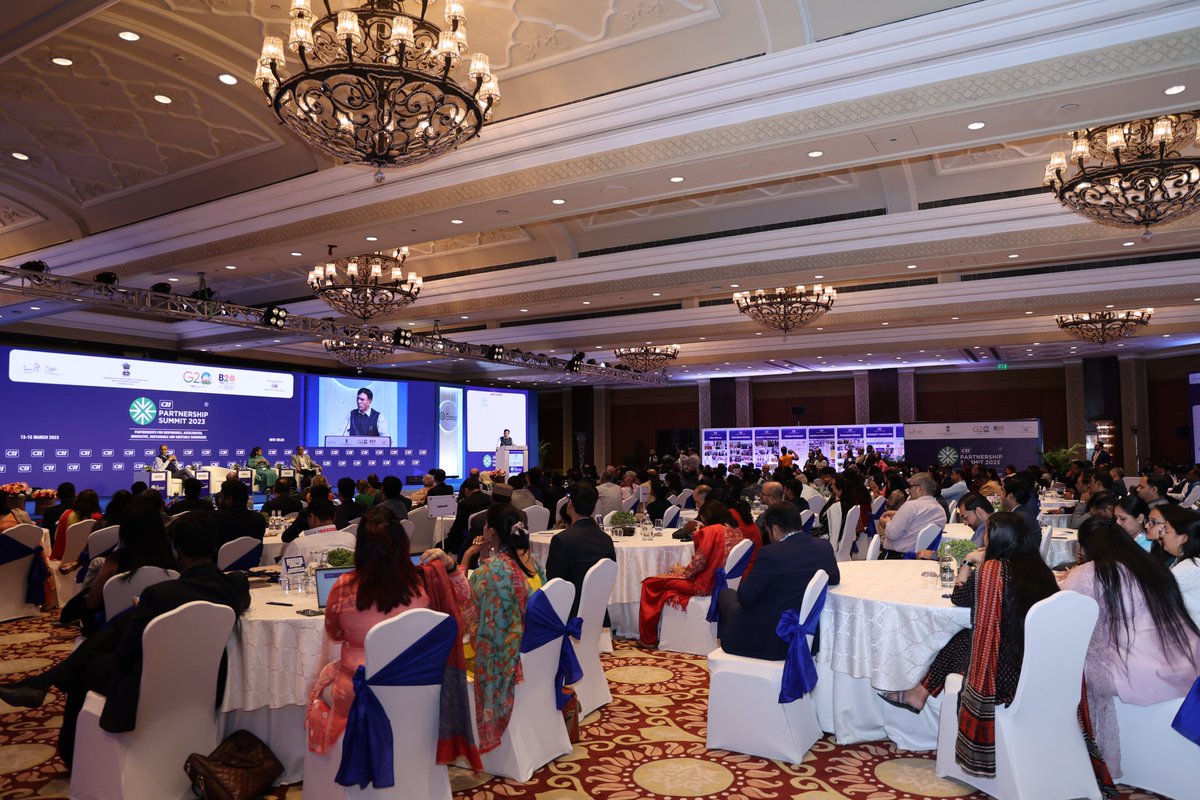 Dr Mansukh Mandaviya (@mansukhmandviya) on Twitter photo India is focusing on healing our 'One Earth', creating harmony within our ‘One Family’ by working with the vision of 'One Health'.
Highlighted the importance of embracing the mantra of 'One Health' for a healthier & prosperous planet at <a href="/FollowCII/">Confederation of Indian Industry</a> #PartnershipSummit2023. India is focusing on healing our 'One Earth', creating harmony within our ‘One Family’ by working with the vision of 'One Health'.
Highlighted the importance of embracing the mantra of 'One Health' for a healthier & prosperous planet at <a href="/FollowCII/">Confederation of Indian Industry</a> #PartnershipSummit2023.