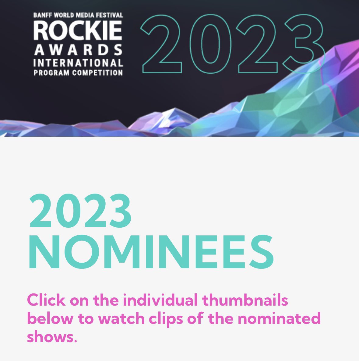 SaffronCherry's tweet photo. Huge shout out to The World According to Grandpa team - only British nominee its category at The Rockies. Feeling proud @SaffronCherry https://t.co/sqWa0dhgKj