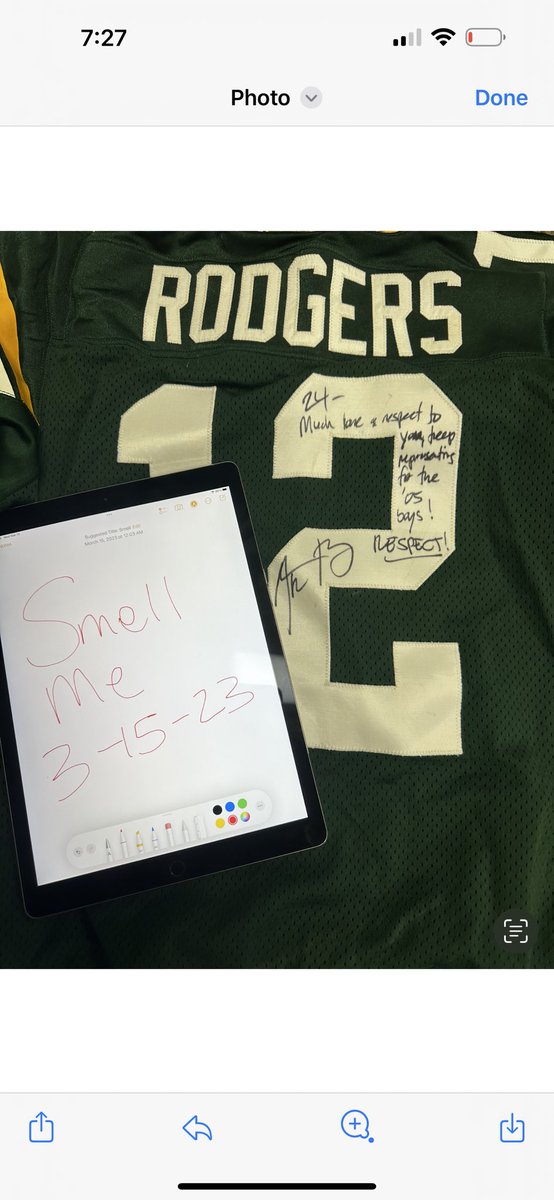 REALPACMAN24's tweet photo. Hello world !! @AaronRodgers12 not to many people have this @PatMcAfeeShow 🧐🧐🧐🧐 https://t.co/KdQL0nZUUd