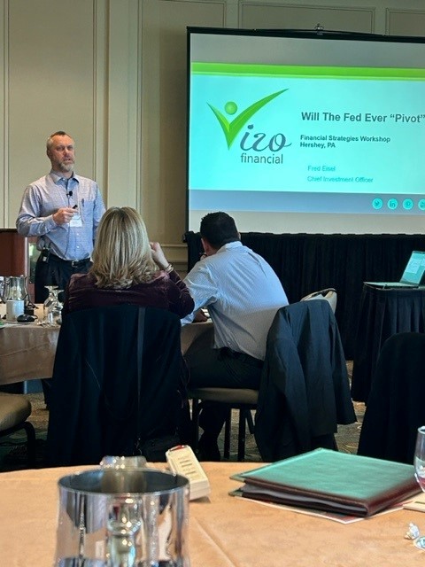 VizoFinancial's tweet image. Fred Eisel is providing an economic overview and talking about if the Fed will ever "pivot" at the #VizoFSW23! We know this is going to be a great session with incredibly helpful insights into the economy. #FinancialStrategies #FinancialWorkshops #VizoEvents