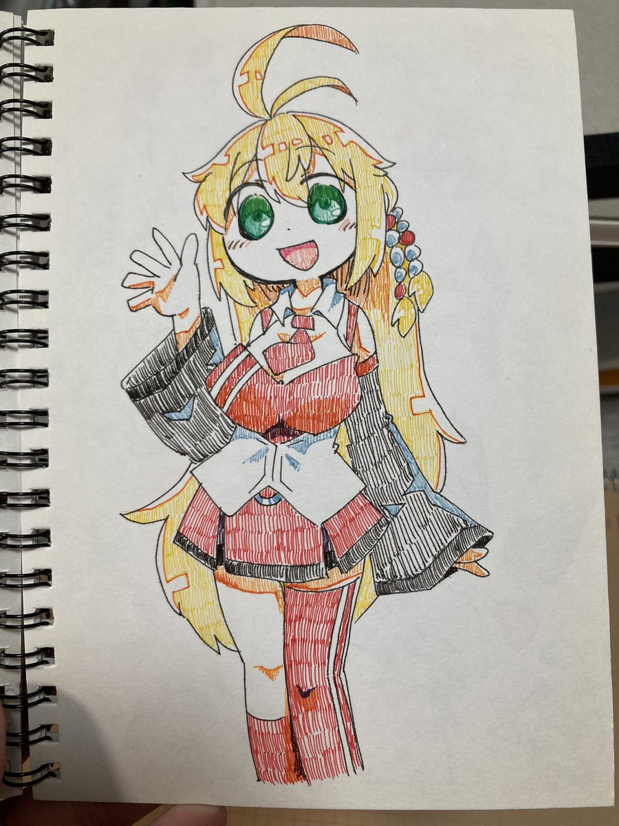 スケッチブック整理してる時、過去絵見つけるとついのぞいてしまうのだ 
