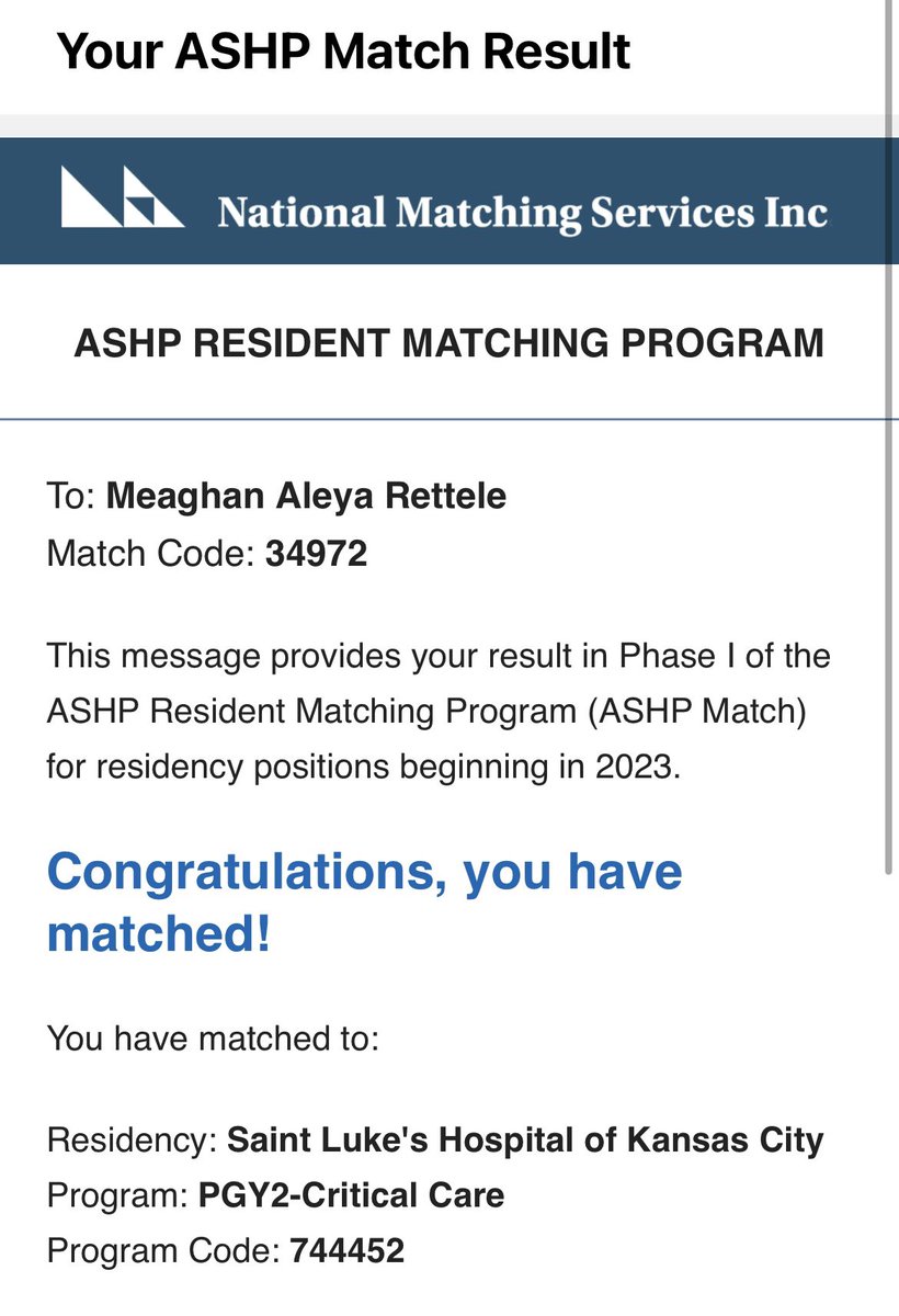 Meaghan Rettele, PharmD, BCCCP tweet media